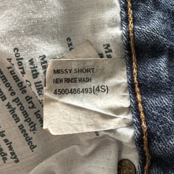 Ruff Hewn SZ 4S SHORT Bootcut Jeans Mid-Rise Pockets Stretch Whiskered Blue - Picture 10 of 11